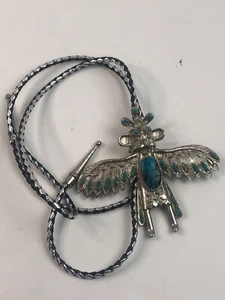 Vintage Vintage Unsigned Florenta Thunderbird Bolo Tie - Picture 1 of 5