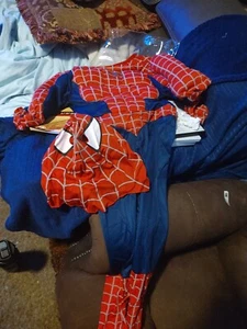 Spider-man 2 Children's Costume 2004 Disguise 75092 Size 7-10 New? - Picture 1 of 11