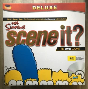THE SIMPSONS BOARD GAME SCENE IT? THE DVD GAME DELUXE TRIVIA EDITION COMPLETE - Picture 1 of 7