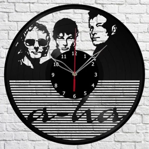 Reloj de Vinilo a-ha Logo Reloj de Pared Arte Único Disco de Vinilo Reloj de Pared 1003 - Imagen 1 de 12