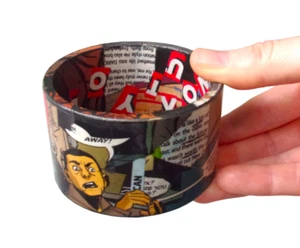 Unleash Your Inner Superhero! This handmade comic book bangle is a bold statemen - Picture 1 of 9