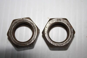 Pkg of 2 - MOPAR 6029692 FRONT SPINDLE NUT 1999-2003 DODGE VAN 1500  - Picture 1 of 2