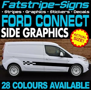 to fit FORD TRANSIT CONNECT GRAPHICS STICKERS STRIPES VAN M SPORT ST SWB LWB - Picture 1 of 2