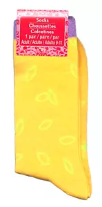 Socks Adult Women 9 11 Modern Seasons Gold Lime Green Bonus - Imagen 1 de 12