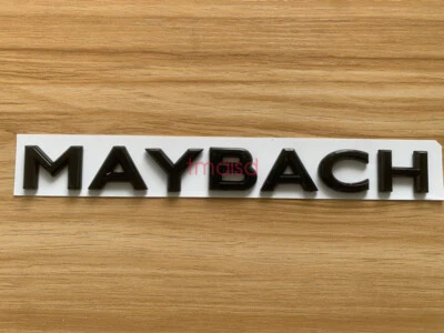 Gloss Black Maybach Number Trunk Letters Badge Emblems Sticker For Mercedes Benz - Image 1 of 4