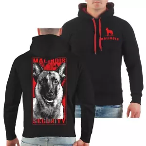 Kapuzenpullover Malinois Security Hoodie Belgischer schäferhund hunde geschenk - Bild 1 von 13