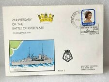 1977 Anniversay Of Battle of River Plate HMS Achilles New Zealand Cover 