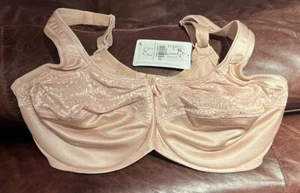 Amoena Nina Underwire Pocketed Mastectomy Bra #2242 Nude Size 38D NEW - Picture 1 of 9