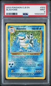 PSA 9 Blastoise 003/034 Trading Card Game Classic Holo - Picture 1 of 2