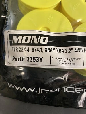 JConcepts Mono #3353Y 4WD FRONT WHEELS - Image 1 of 3