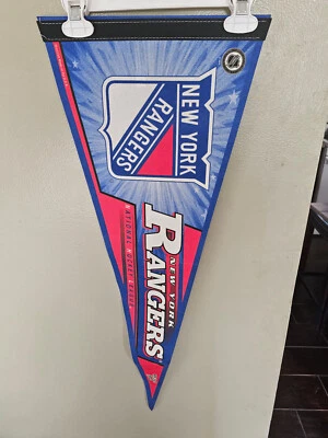 NEW YORK RANGERS HOCKEY WINCRAFT NHL FELT PENNANT 2/18/24 - Image 1 of 2