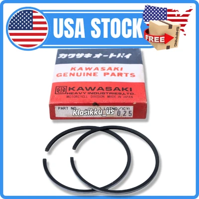 Anillo de pistón de gran tamaño 0,25 apto para Kawasaki G7 KH100 KD100 KE100 KV100 KM100 G5 Foto 1 de 4