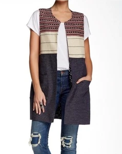 Anthropologie Sanctuary Summer in the City Vest Small Multicolor New Tags $118 - Imagen 1 de 12