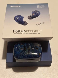 Noble Audio FoKus Prestige True Wireless Earbuds Wooden Hi-Fi ANC aptX Adaptive - Picture 1 of 13