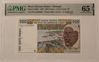 West African States - Senegal 1997 500 Francs Note Gem Unc 65 EPQ PMG - Image 1 of 4