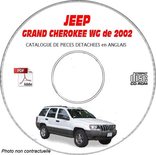 GRAND CHEROKEE WG 02 -Catalogue Pieces CDROM JEEP Anglais Support - CD-ROM - DV - Photo 1/1