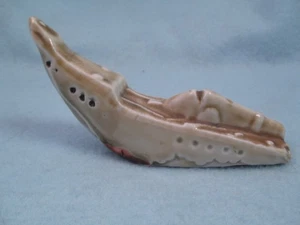 Vintage small ceramic sunken ship wreck w/ cannon aquarium decor JAPAN - Picture 1 of 8