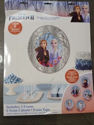 Disney Frozen II Frame Decorting Kit for Childrens Birthday Party - NEW - Image 1 of 4