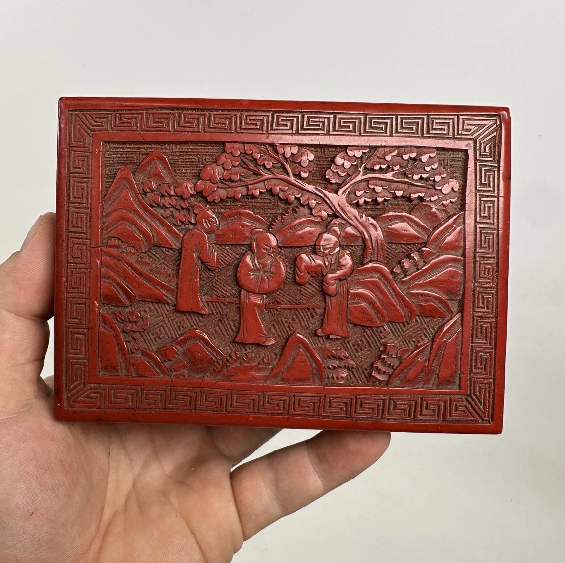 中国漢銅器 古銅置物 木箱付 1070g /幅約19㎝ 東Y7-0501⭐︎2F 中国漢