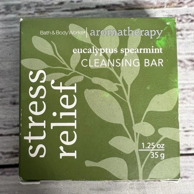 Bath And Body Works Stress Relief Eucalyptus Spearmint Cleansing Bar Soap 1.25oz - Image 1 of 4
