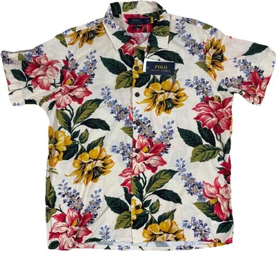 Polo Ralph Lauren Para Hombres Grande Estampado Floral Camisa de Campamento Calce Clásico Floral Calce Foto 1 de 4