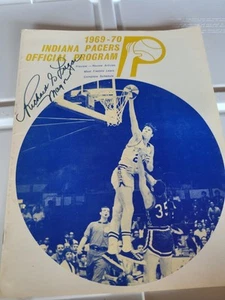1969 Indiana Pacers Program Signed By Indianapolis Mayor Richard Lugar ABA Rare - Picture 1 of 10