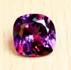 Zertifizierter 10,00 ct natürlicher Ceylon zweifarbiger Saphir Kissenschliff lose Edelstein - Bild 1 von 6