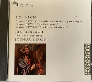 BACH - Cantatas 56, 82 & 158 - Rifkin/Bach Ens. CD Exc Cond! L’oiseau Lyre - Picture 1 of 2