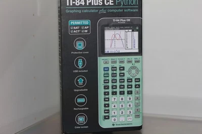 🔥TI 84 Plus CE Graphing Calculator Rechargeable Backlit Display Fun Colors - Image 1 of 4