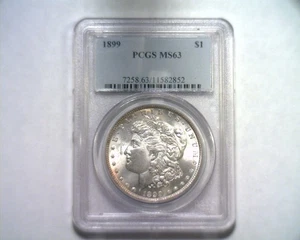 1899 MORGAN SILVER DOLLAR PCGS MS63 NICE ORIGINAL COIN FROM BOBS COINS - Picture 1 of 4