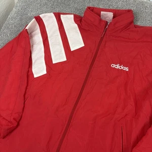 Vintage 80s Adidas Windbreaker Full Zip Tracksuit Jacket Mens L Casual Jumper - Picture 1 of 11