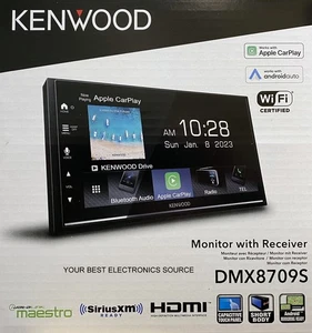 NEW Kenwood DMX8709S 6.8" Touchscreen Receiver, Android Auto & CarPlay Bluetooth - Picture 1 of 1