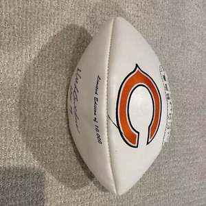 DICK BUTKUS signed Chicago BEARS LOGO FOOTBALL auto HOF Illinois CHOF - Picture 1 of 4