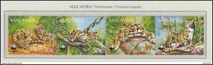 MALAYSIA 1995 WWF Wild Cats Leopard Mi 557-560 MNH(**) - Picture 1 of 1