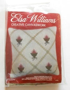 #06166 KIT DE ALMOHADA DE AGUJA DE LIENZO CREATIVO DE COLECCIÓN ELSA WILLIAMS - ¡NUEVO EN PAQUETE! - Imagen 1 de 3