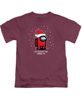 The Holidays Are Among Us Kids Christmas T-Shirt Childrens Tee Top Xmas - Image 1 of 2