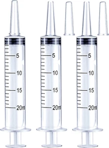 20Ml Syringe for Liquid, Oral, Scientific Labs, Measurement, Dispensing, with Ca - Picture 1 of 12
