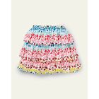 Mini Boden Girls Printed Ruffle Skirt Multi Rainbow Leopard Size 7-8Y
