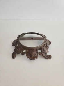 Vintage L & B Signed Cast Iron Lamp Base Foot Ornate  - Picture 1 of 8