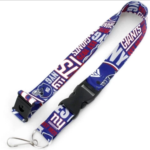 New York Giants NFL 1” Dynamic Breakaway Team Logo Lanyard Keychain Cover