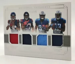 QUAD RC Relics ๐ DeShaun Watson - Corey Davis ๐ National Treasures ROOKIE #/99 - Picture 1 of 6
