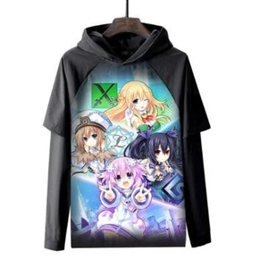 Hyperdimension Neptunia Anime Kapuzen pulli Sweatshirt Hoodie Hooded Pullover - Picture 1 of 2