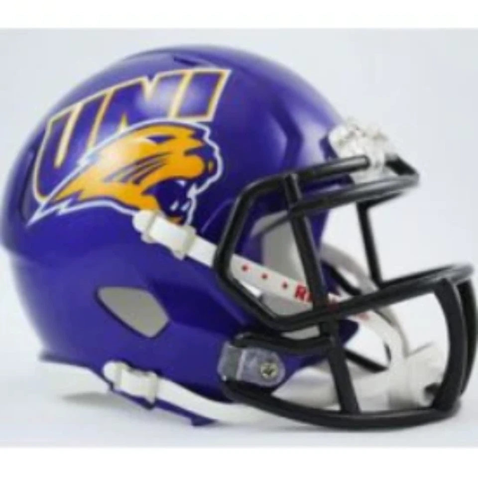 Northern Iowa Panthers Mini Speed Football Helmet NCAA. - Image 1 of 1