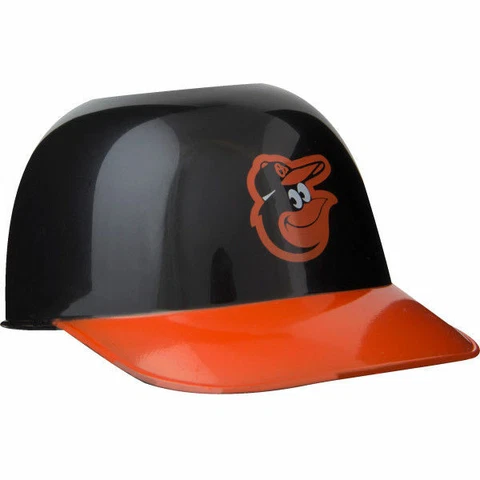 Baltimore Orioles MLB 8oz Snack Ice Cream Mini Baseball Helmets - Quantity 6 Cover