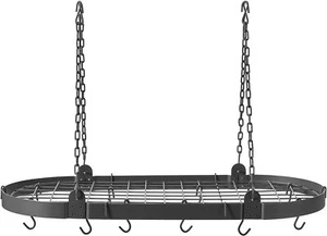 Old Dutch 122BZ Oval Pot Rack with 12 Hooks 36" long Bronze NIB - Picture 1 of 3