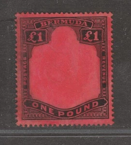 BERMUDA £1 Printer's Trial/Proof MISSING VINGNETTE *Striking* - Bild 1 von 2