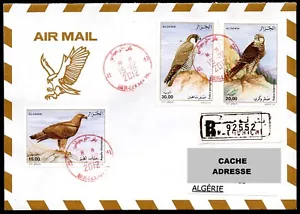 ALGERIA 2012 - Registered Cover - Eagles - Complete issue - Eagle - Birds - Picture 1 of 1