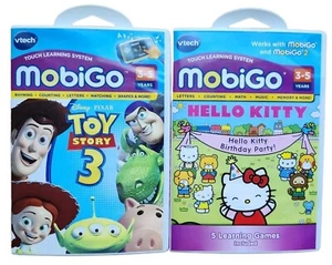 VTech MobiGo Hello Kitty & Toy Story 3 lot of 2 touch learning system games NEW  - Picture 1 of 3