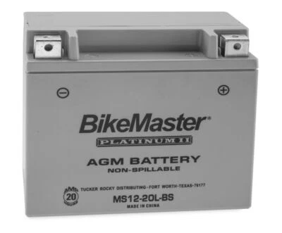 BikeMaster AGM 12V Platinum Battery For Honda VF1100S V65 Sabre 1984-1985 Grey - Image 1 of 3