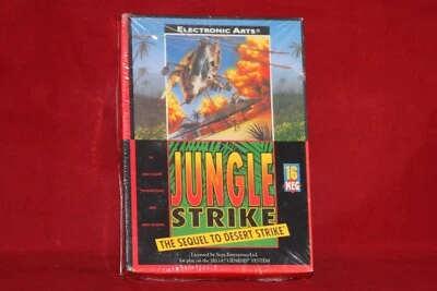 Box is Damaged, Sealed, Jungle Strike (Sega Genesis, 1993) Authentic Game - Image 1 of 4